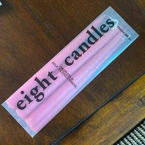Trader Joe’s Set of 6 Pink Taper Candles